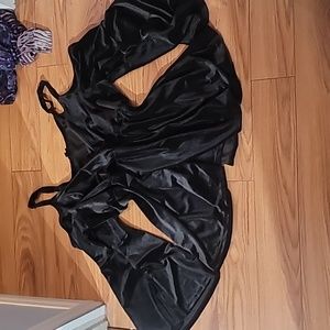 Velvet cold shoulder Bell sleeve